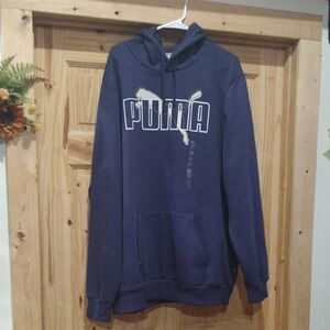 PUMA Men's Blue Hoodie Size 3xlt